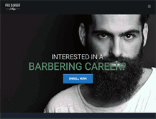 Tablet Screenshot of probarbercollege.com